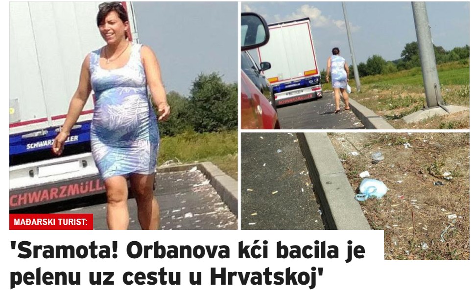 Orbán Ráhel pelenka Horvátország