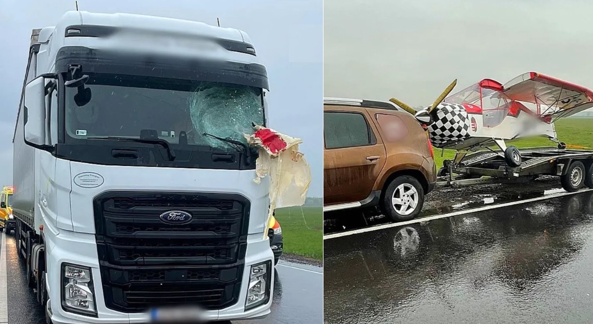 Repülő ütközött kamionnal a 4-es főúton Szolnoknál