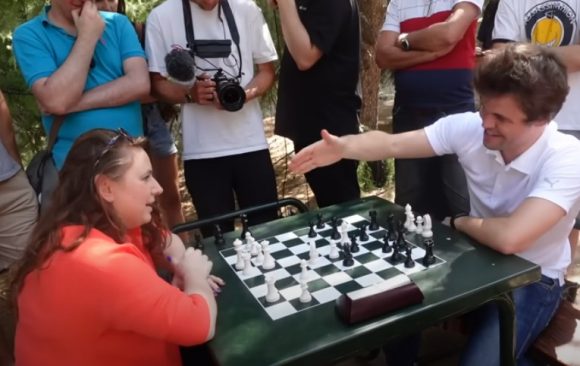 Magnus Carlsen és Polgár Judit