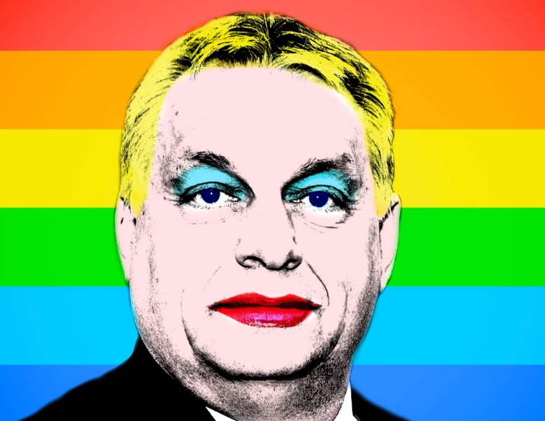 Orbán Viktor szivárványos
