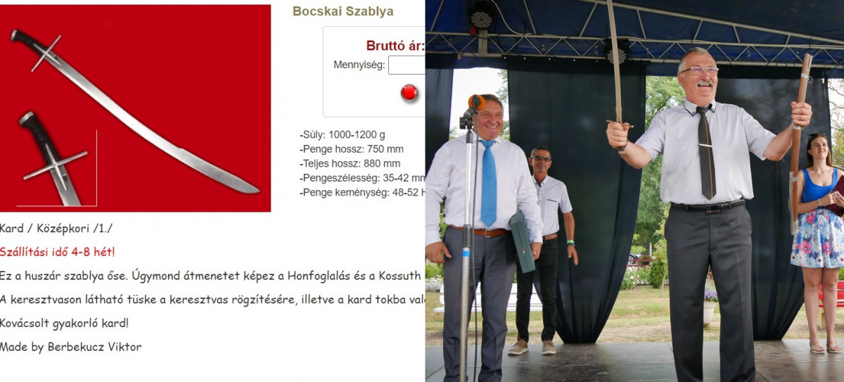 Bocskai-szablya ára webáruház