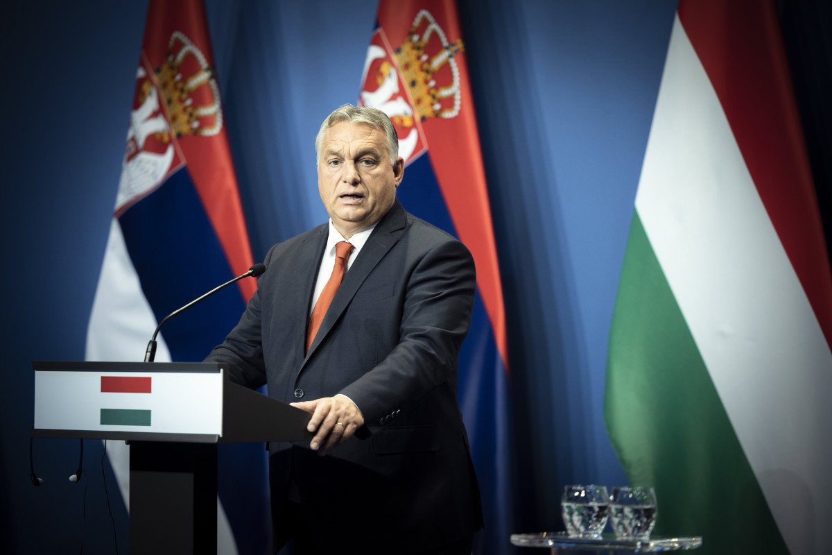 Orbán Viktor a magyar-osztrák-szerb csúcstalálkozón Budapesten
