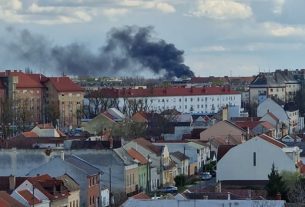 Kamion tűz Debrecen