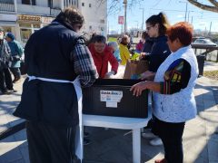 Ételosztás Debrecenben