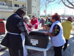 Ételosztás Debrecenben