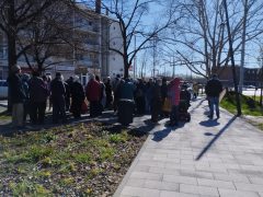 Ételosztás Debrecenben