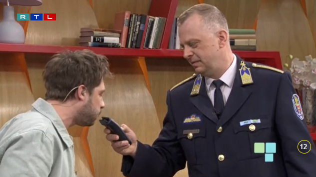 Miller Dávid alkoholszonda tesztje