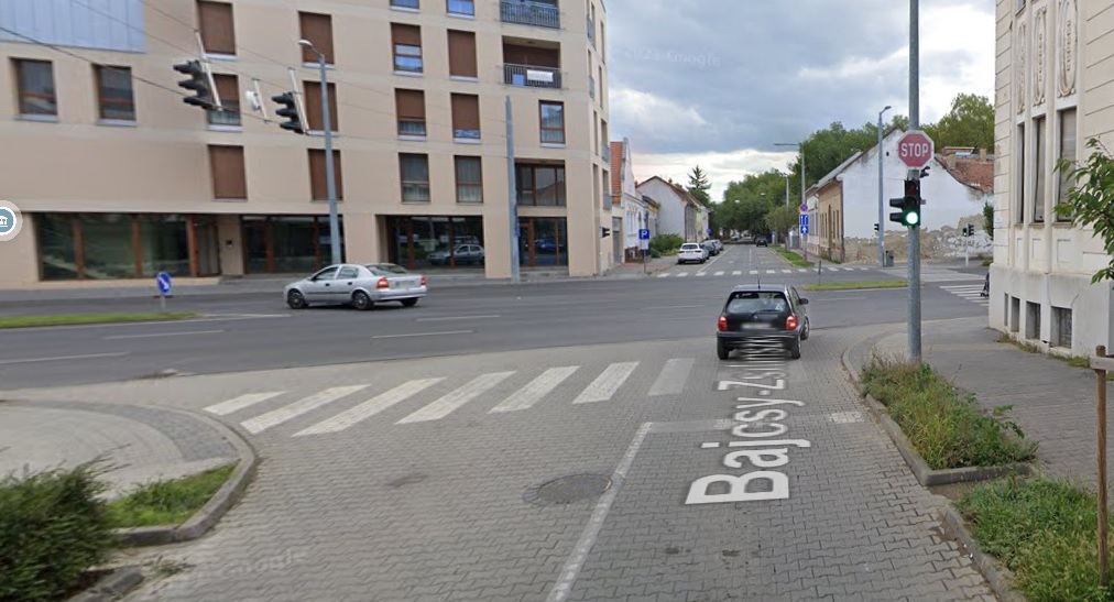 Bajcsy-Zsilinszky utca és a Tisza István utca csomópontja Debrecenben