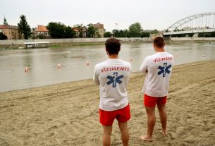 Szeged, Lapos Beach, Lapos, szabadsztrand, strand, Tisza, fürdés, nyár, vízimentő
