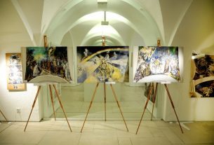 Szeged, Patay László, festőművész, kiállítás, Dóm Látogatóközpont, kultura, művészet, freskó, festmény