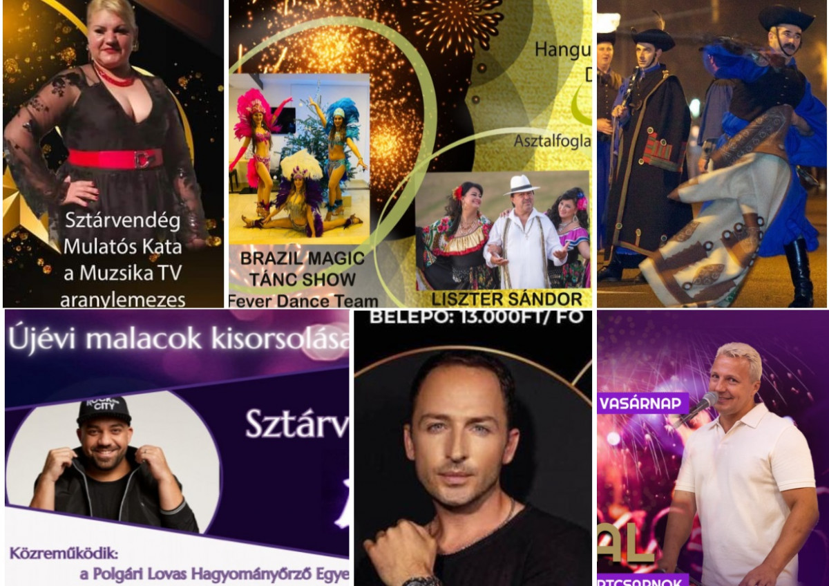 Szilveszteri programok Debrecen, Hajdúszoboszló, Hajdúböszörmény 2023