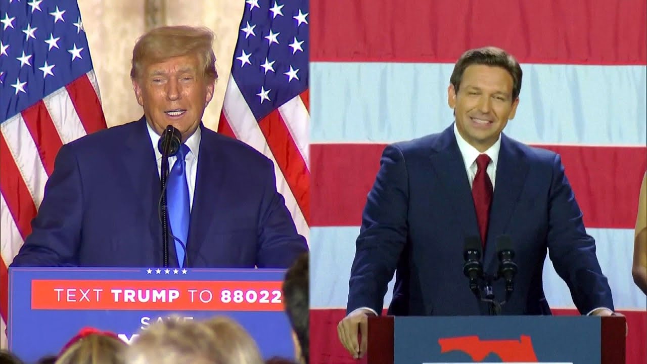 Ron DeSantis, és Donald Trump