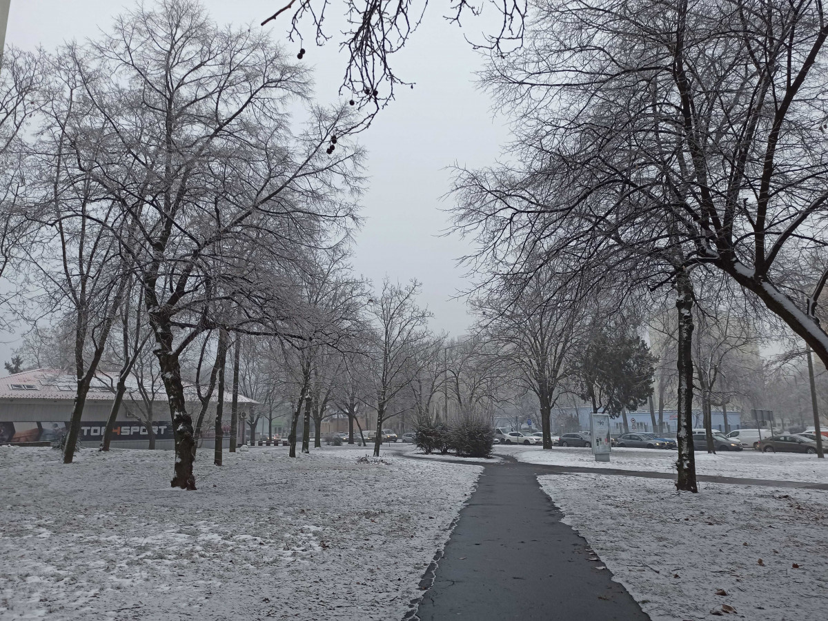 Időjárás: dérvarázs Debrecenben