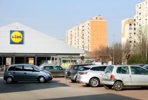Szeged, Makkosháza Lidl, áruház, fizetőparkolás, parkolás