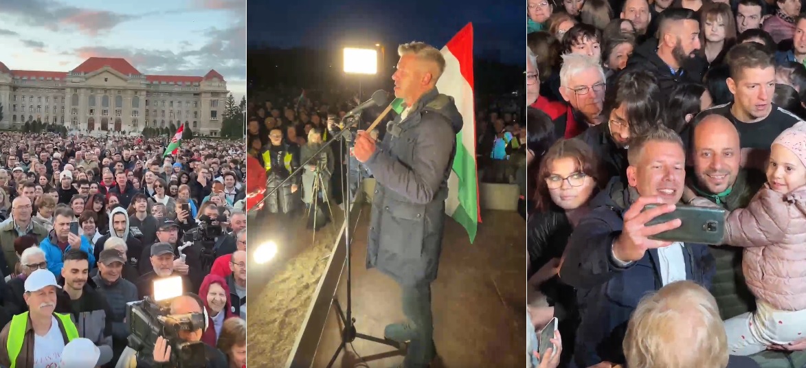 Magyar Péter Debrecenben