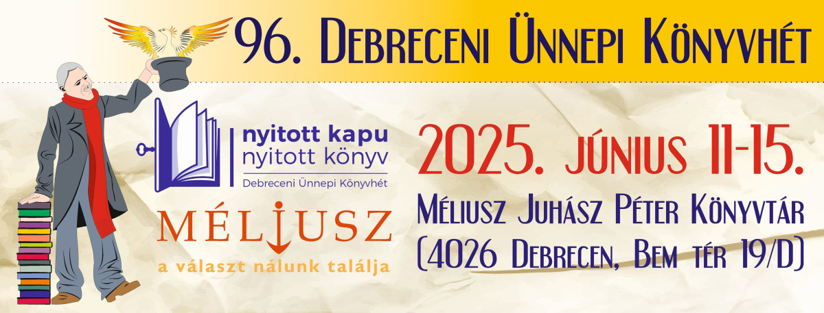 Ünnepi Könyvhét 2025, Debrecen - itt a részletes program