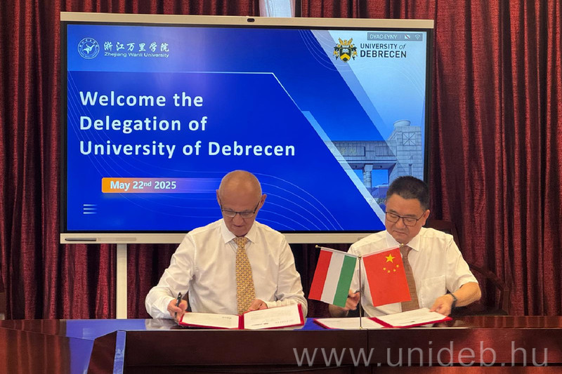 Tovább erősíti kínai kapcsolatait a Debreceni Egyetem