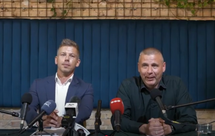 Magyar Péter és Ruszin-Szendi Romulusz