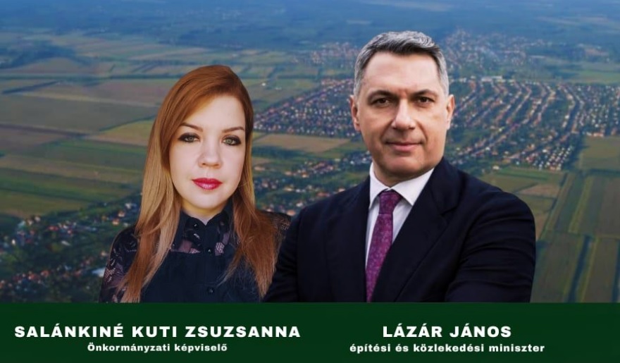 Salánkiné Kuti Zsuzsanna és Lázár János