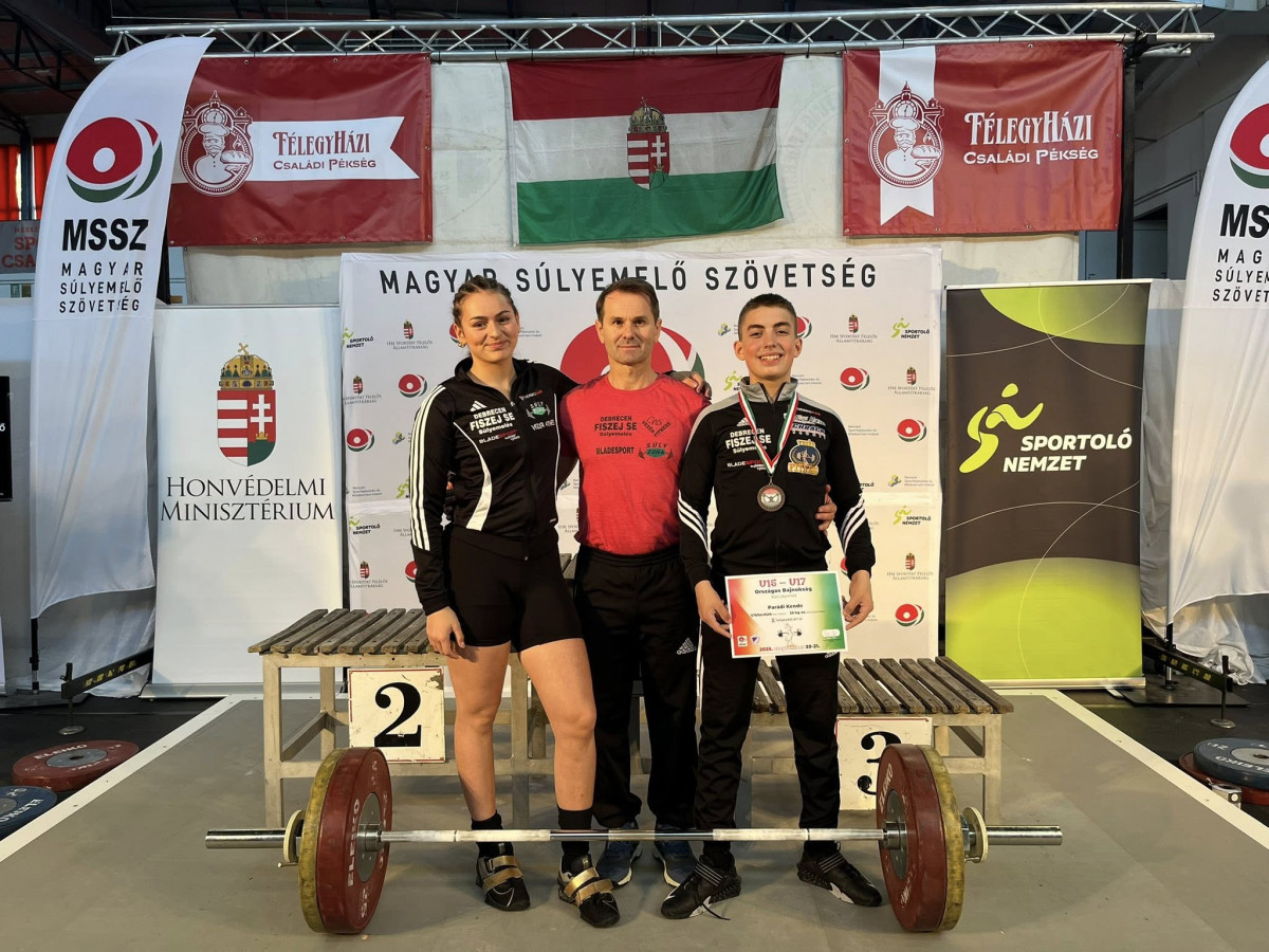 Mózes Hanna, Kecskés Zoltán edző, Parádi Kende Márk