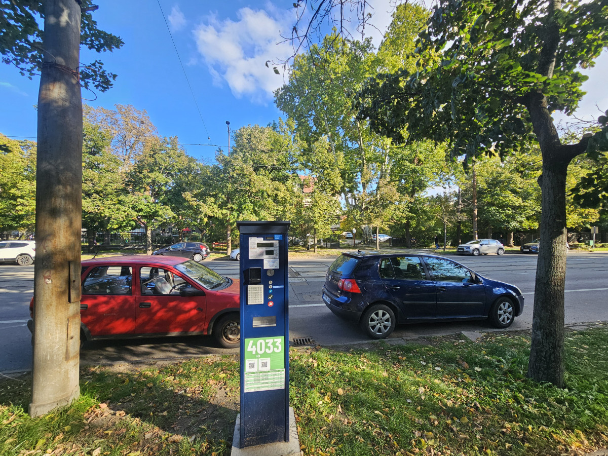 Parkolóautomat Debrecenben