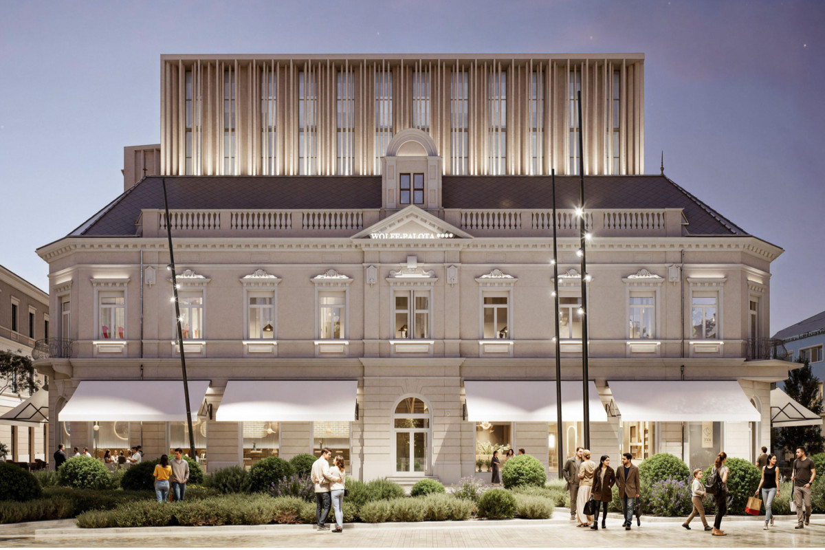 Wolff palota - Napló székház szálloda látványterv