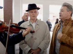 Tasó László Tégláson, a kolbásztöltő napon