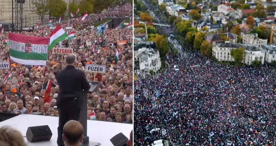 Békemenet létszáma és Nemzeti Menet létszáma