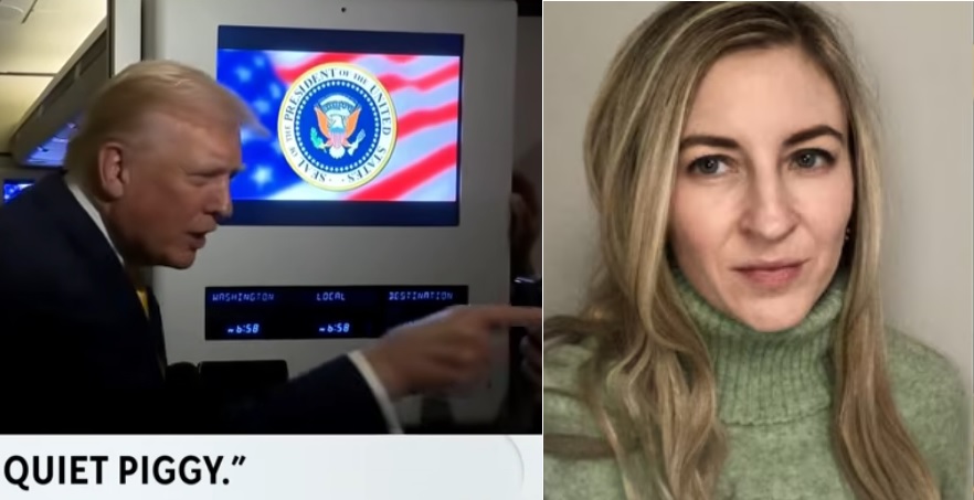 Donald Trump lemalackázott és csöndre intett egy riporternőt