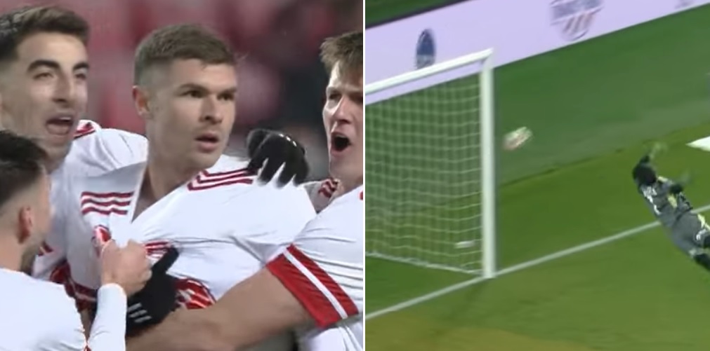 Toniszlav Jordanov gólja a DVSC ellen