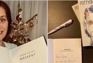 Pottyondy Edina dedikált könyvet kapott Orbán Viktortól