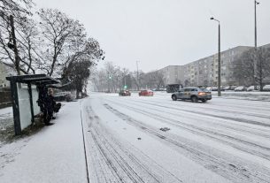 Végre itt az igazi tél: behavazódott Debrecen