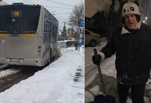 Hókotrás Debrecenben