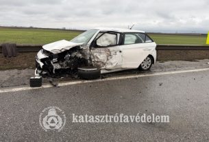 Hármas karambol történt Berettyóújfalu közelében