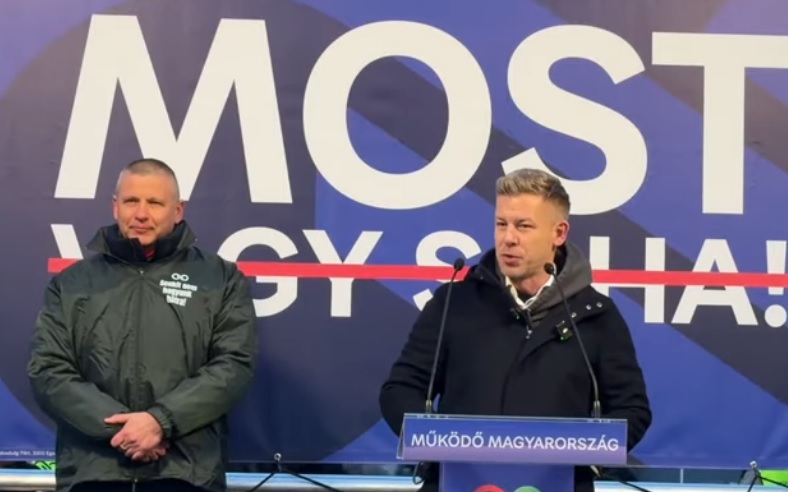 Ruszin-Szendi Romulusz és Magyar Péter Hajdúszoboszlón