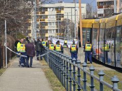 Halálos villamosgázolás Debrecenben