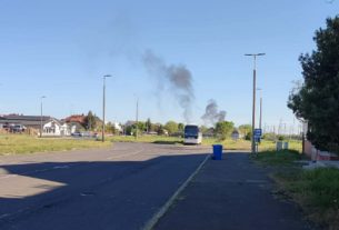 Szeméttelep ég Debrecenben