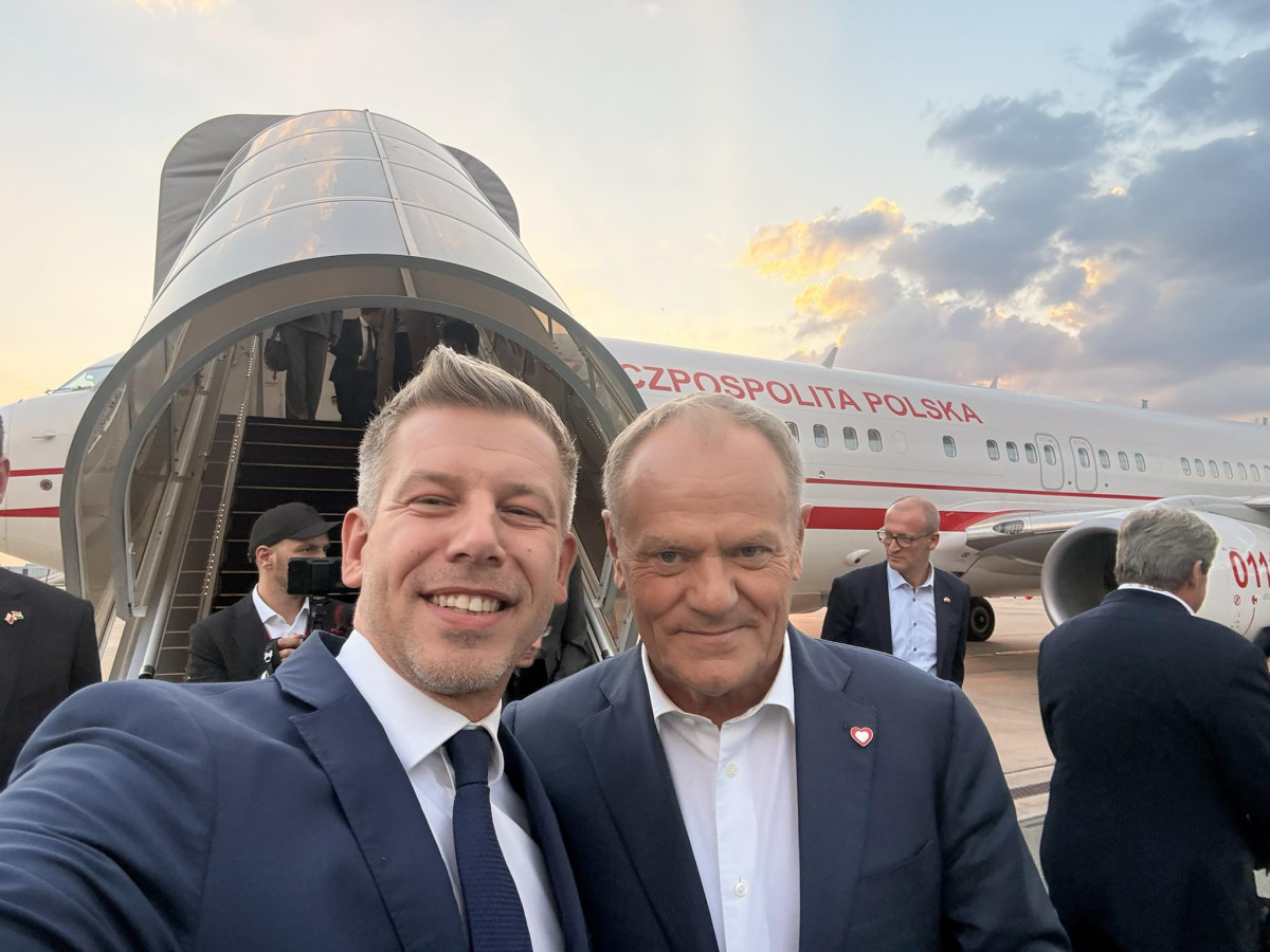 Donald Tusk és Magyar Péter