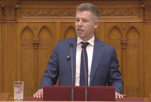 Magyar Péter a parlamentben