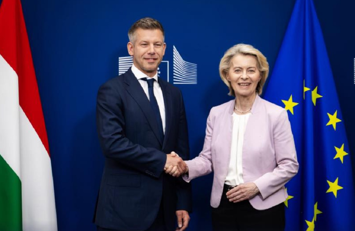 Ursula von der Leyen és Magyar Péter