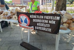 Ételosztás Debrecenben
