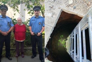 Aknából mentettek ki egy idős nőt Polgáron