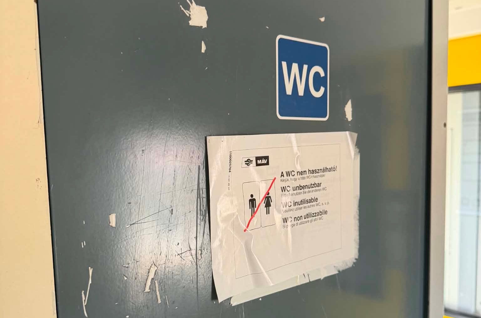 MÁV wc