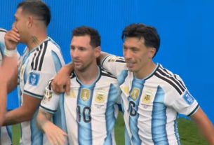Lionel Messi az Argentína-Ausztria meccsen