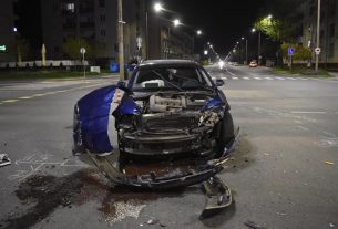 Balesetet okozott, majd simán továbbhajtott Debrecenben
