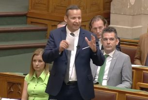 Toroczkai László a parlamentben