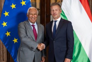 António Costa és Magyar Péter