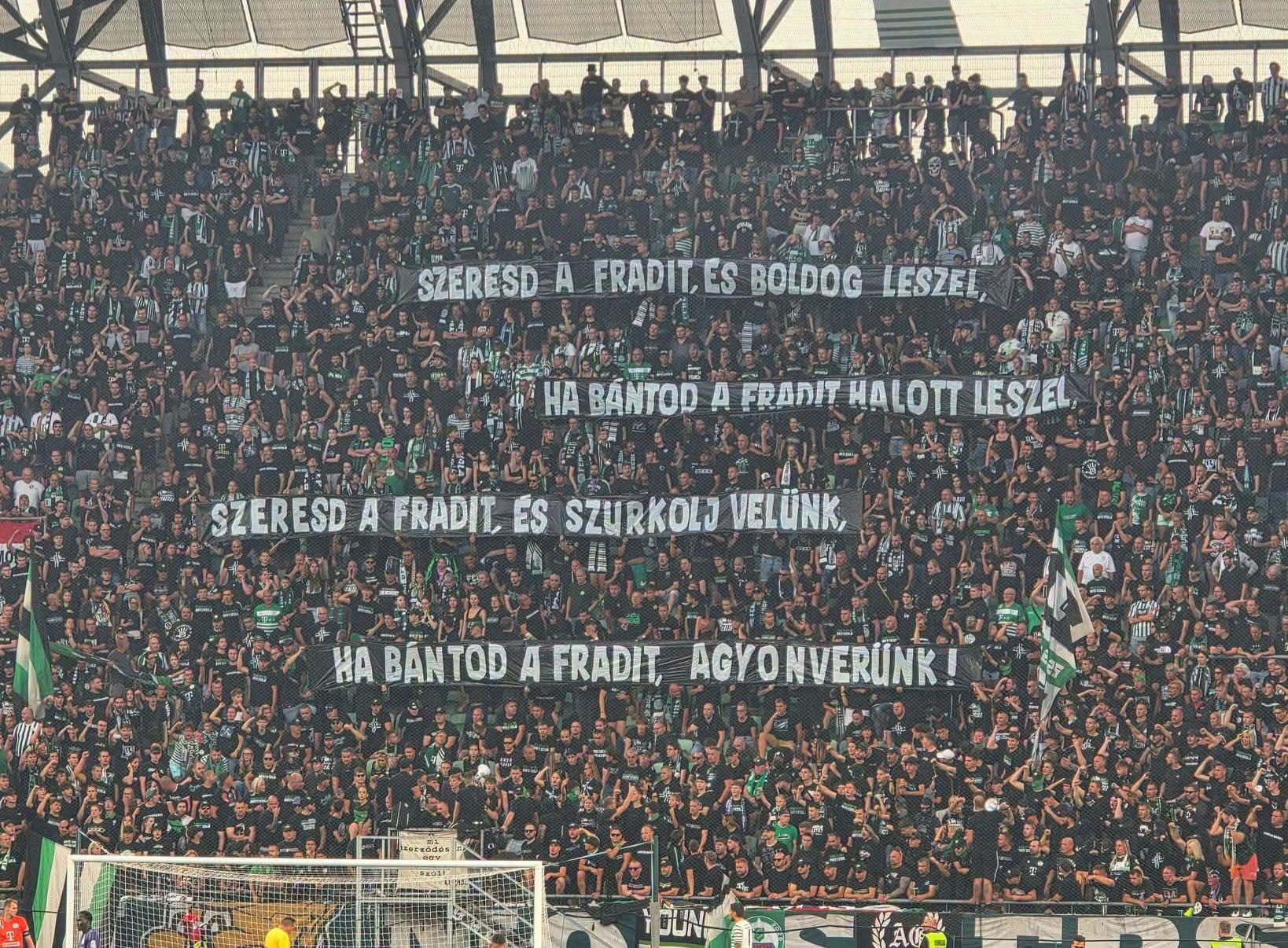 Ha bántod a Fradit, agyonverünk!