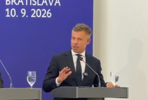 Magyar Péter Pozsonyban