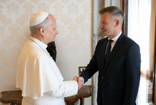 XIV. Leó pápa és Magyar Péter
